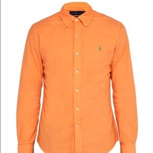 Men’s POLO Button Down Oxford | Orange | Size L